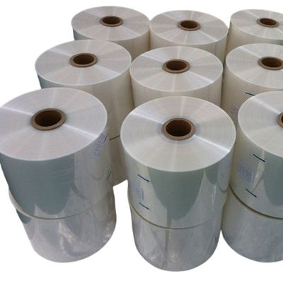 গুণ  Transparent POF Shrink Wrap Film Roll Polyolefin POF Heat Shrink Film Customized কারখানা