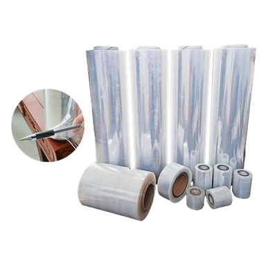 গুণ  50mm Soft LDPE Stretch Film Roll Transparent LDPE Sheet For Machine Wrap কারখানা