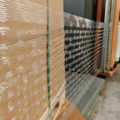 ভেন্টেড LDPE স্ট্রেচ ফিল্ম ছিদ্রযুক্ত প্যালেট মোড়ানো ফিল্ম