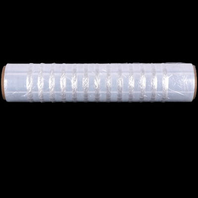 23 মাইক্রোন পুরুত্ব এবং 250% প্রসারিত সহ LDPE ভেন্টেড স্ট্রেচ ফিল্ম পরিষ্কার করুন