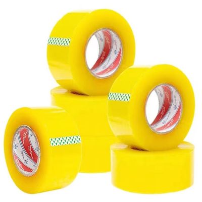 কম গোলমাল আঠালো BOPP প্যাকিং টেপ জাম্বো রোল 0.05mm বেধ